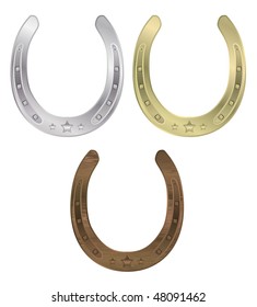 vector metal horseshoe