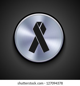 Vector metal  icon. Eps10