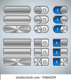 Vector Metal Interface Elements for Web and Mobile