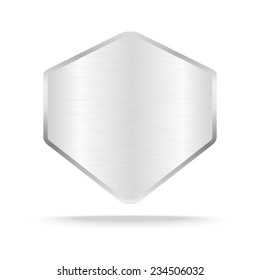 Vector metal labels or Name plate.Vector illustration