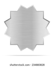 Vector Metal name plate or metal labels .Vector illustration