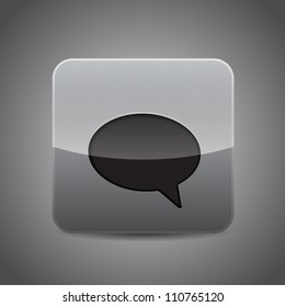 Vector metal noise forum button