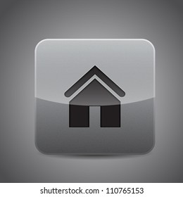 Vector metal noise texture home button