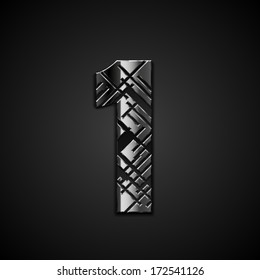 Vector metal number 1