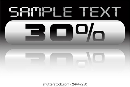 vector metal percent banner