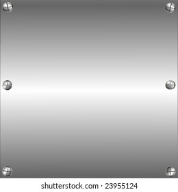 Placa metálica vectorial