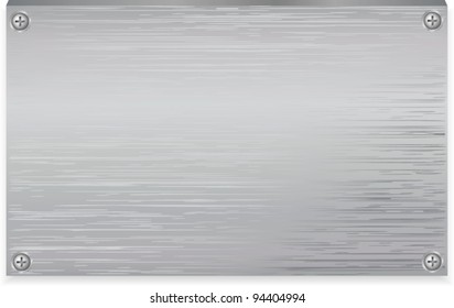 Vector metal plate texture with clincher