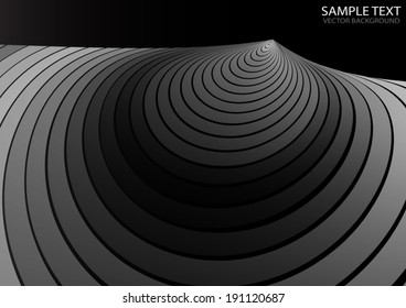 Vector metal silver swirled template background - Metal background  modern design illustration