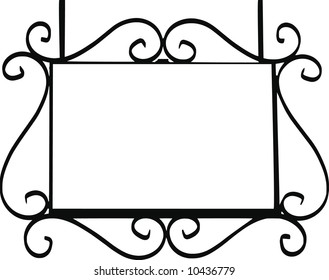 vector - metal street sign