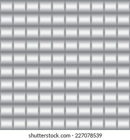 Vector metal texture. Silver abstract background. Pattern from silver tiles - seamless vector background