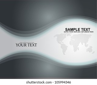 Vector metal wave earth background
