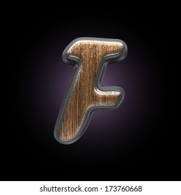 vector metal and wood figure