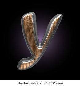vector metal and wood figure
