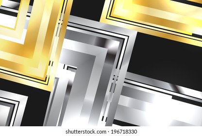 Vector metallic background. Clip-art