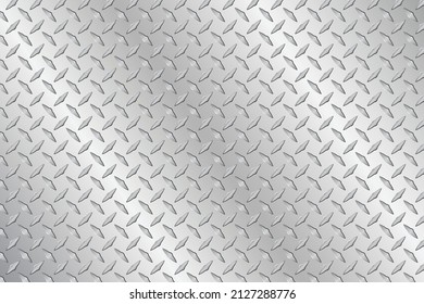 Fondo de placa de diamante metálico vectorial.