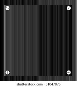 Vector metallic looking abstract background with screws