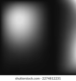 Vector Metallic Silver Aluminium Gradient Backdrop. Empty Grey Trendy Minimal Gradient Mesh. Black Minimal Monochrome Dark Blurry Background. Smooth Liquid Digital Watercolor Design Picture.