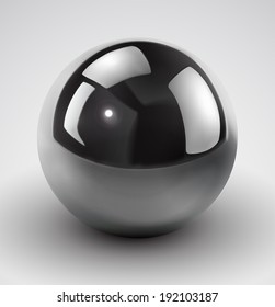  Vector Metallic Sphere, Glossy Ball.