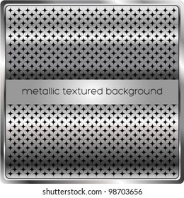 vector metallic textured banner & background (ideal for cover designs or advertising banners)