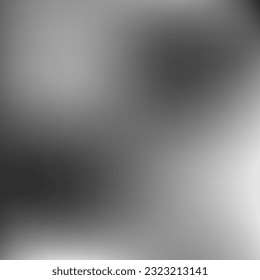 Vector Metallic Watercolor Monochrome Gradient Mesh. Dark Digital White Grey Gradient Background. Black Aluminium Trendy Liquid Blurry Background. Smooth Silver Minimal Empty Blurred Texture.