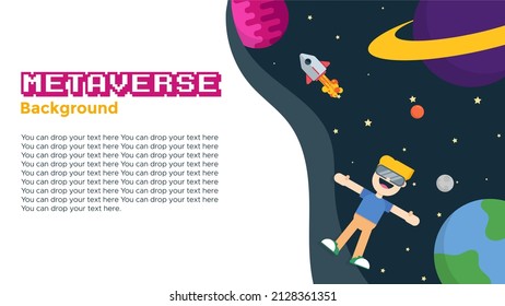 Vector of Metaverse Background. Perfect for metaverse content, metaverse template, etc.