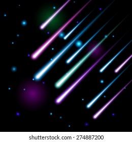 Vector meteor shower