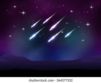 Vector meteor shower
