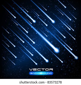 Vector Meteor Shower