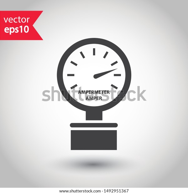 Vector meter\
icon. Gauge meter sign. Barometer symbol. Circle indicator meter\
pictogram. Tachometer flat sign\
design
