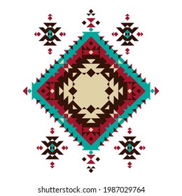 Vector Mexican Background. Ethnic Pattern. 