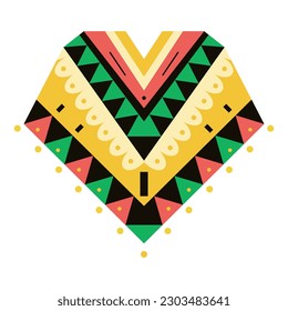 vector mexican poncho cartoon illustration isolated sticker