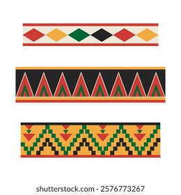 Vector Mexican repeating ornament on isolated background. Hand drawn geometric ethnic Aztec pattern for design, print, card, paper, textile. Culture and traditions, holiday