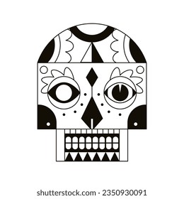 vector mexican skill cartoon illustration isolated sticker