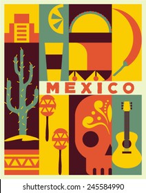 Vector Mexico background