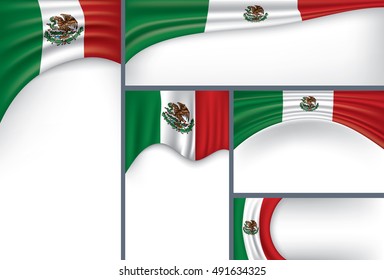 Vector Mexico Flag, Mexican Colors (Vector Art)