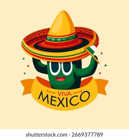 Plantilla de afiches del Día de la Independencia del Vector de México