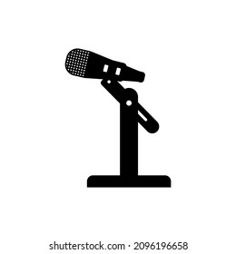 música de micrófono de micrófono vectorial. icono de micrófono. logotipo de micrófono. radio de micrófono