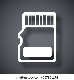 Vector Micro SD Card Icon