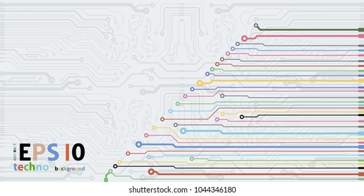 Vector microchip background