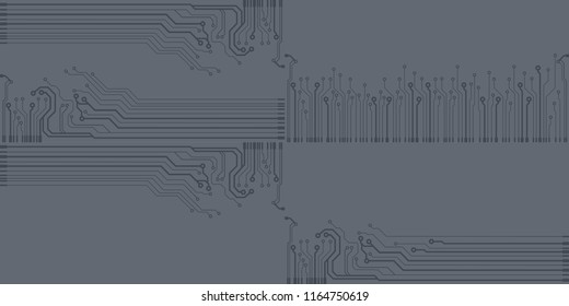 Vector microchip background