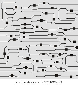 Vector microchip background