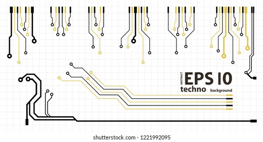 Vector microchip background
