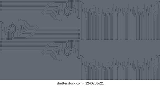 Vector microchip background