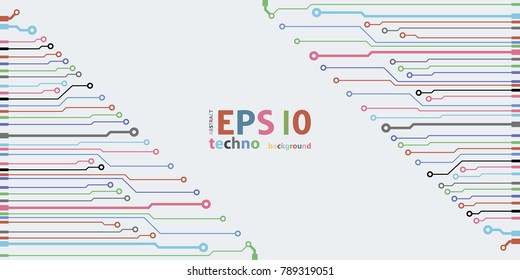 Vector microchip background