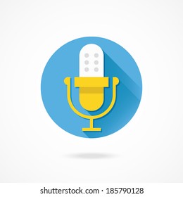 Vector Microphone Or Audio Recording Icon