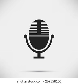 Vector microphone icon