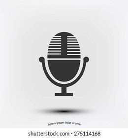 Vector microphone icon