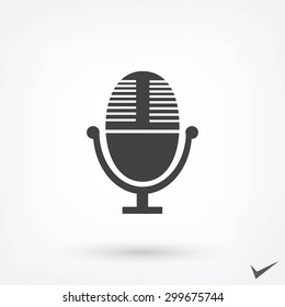 Vector microphone icon