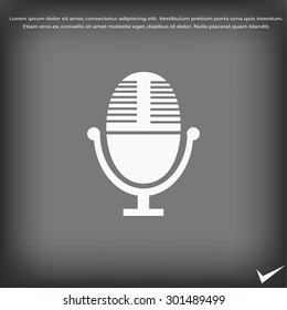 Vector microphone icon