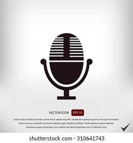 Vector microphone icon